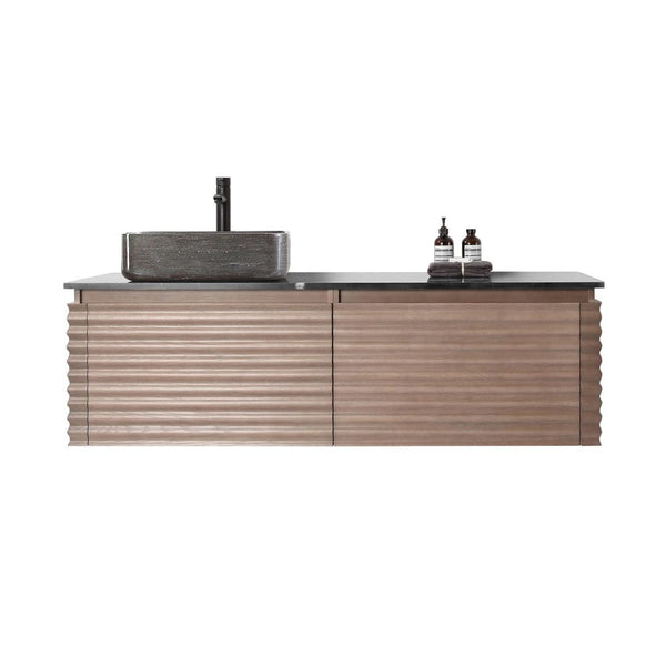 OCALA 60” CHESTNUT LEFT SINK BATHROOM VANITY