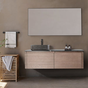 OCALA 60” CHESTNUT LEFT SINK BATHROOM VANITY