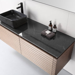 OCALA 60” CHESTNUT LEFT SINK BATHROOM VANITY
