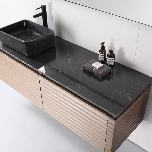 OCALA 60” CHESTNUT LEFT SINK BATHROOM VANITY