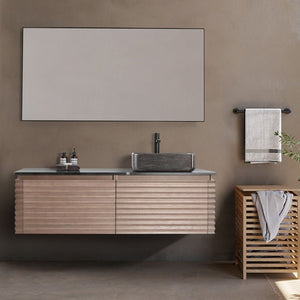 OCALA 60” CHESTNUT RIGHT SINK BATHROOM VANITY