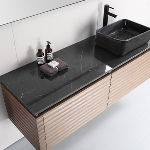 OCALA 60” CHESTNUT RIGHT SINK BATHROOM VANITY