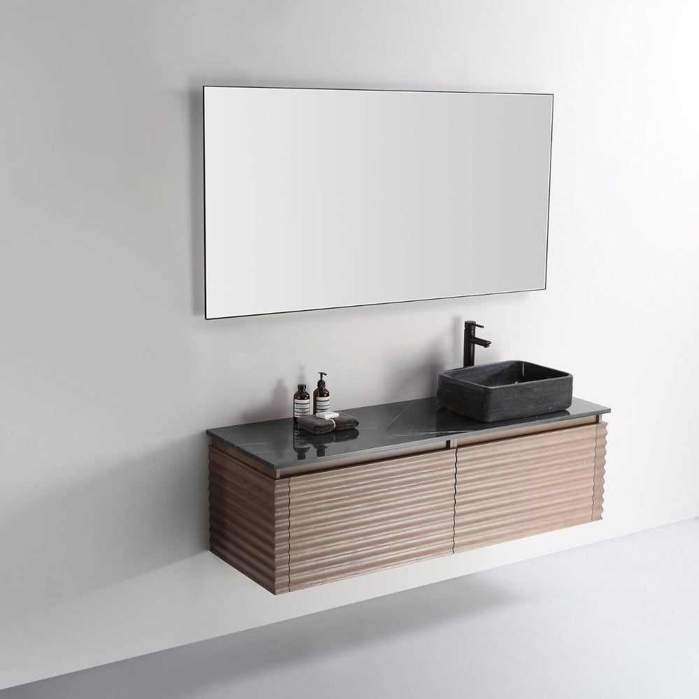 OCALA 60” CHESTNUT RIGHT SINK BATHROOM VANITY