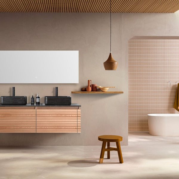 OCALA 60” MAPLE DOUBLE SINK BATHROOM VANITY