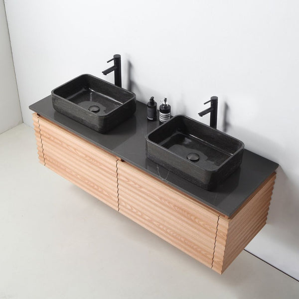 OCALA 60” MAPLE DOUBLE SINK BATHROOM VANITY