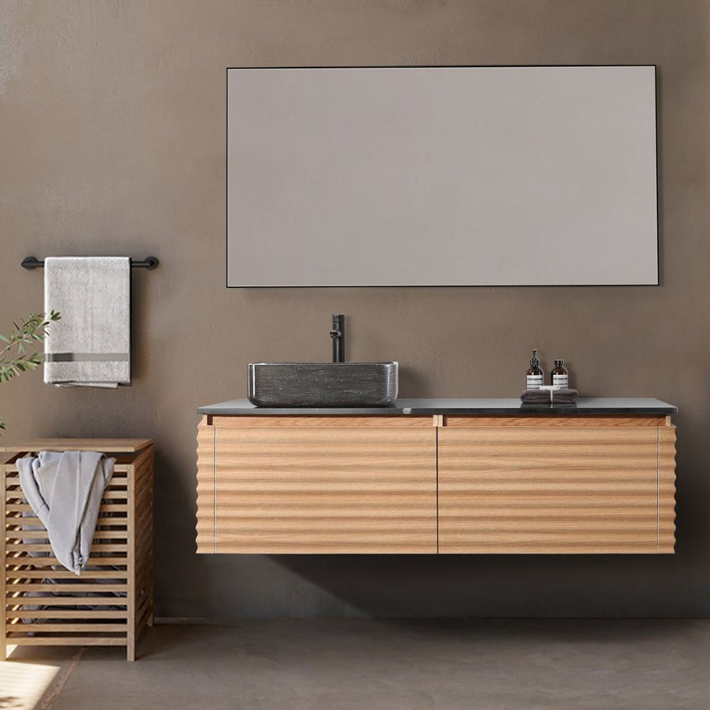 OCALA 60” MAPLE LEFT SINK BATHROOM VANITY