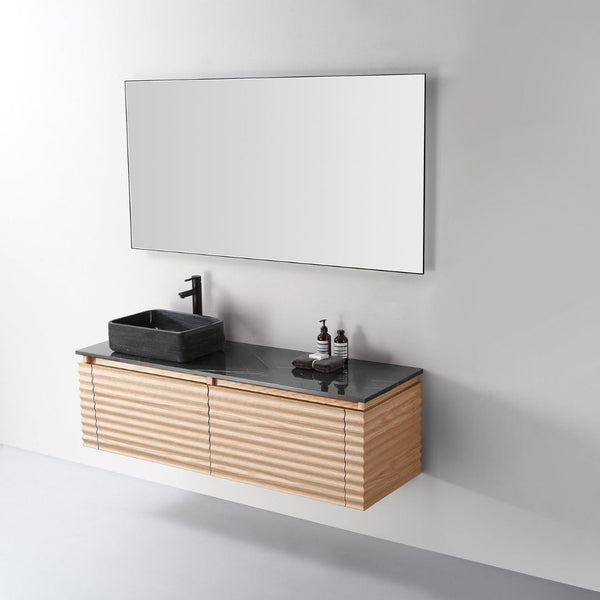 OCALA 60” MAPLE LEFT SINK BATHROOM VANITY