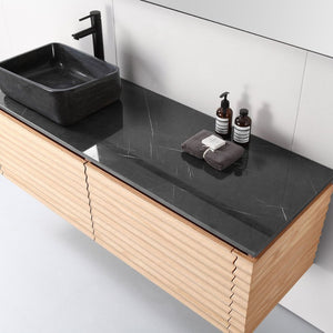 OCALA 60” MAPLE LEFT SINK BATHROOM VANITY