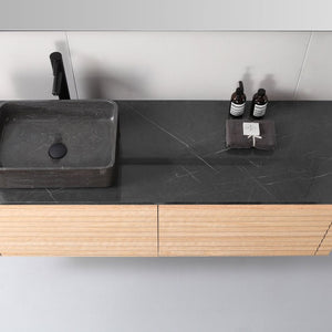OCALA 60” MAPLE LEFT SINK BATHROOM VANITY
