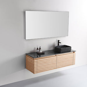 OCALA 60” MAPLE RIGHT SINK BATHROOM VANITY