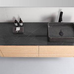 OCALA 60” MAPLE RIGHT SINK BATHROOM VANITY