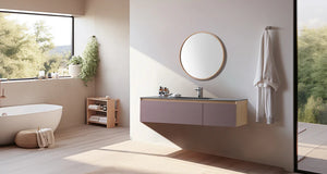 OSLO 60” CARAMEL/WHITEWASH BATHROOM VANITY