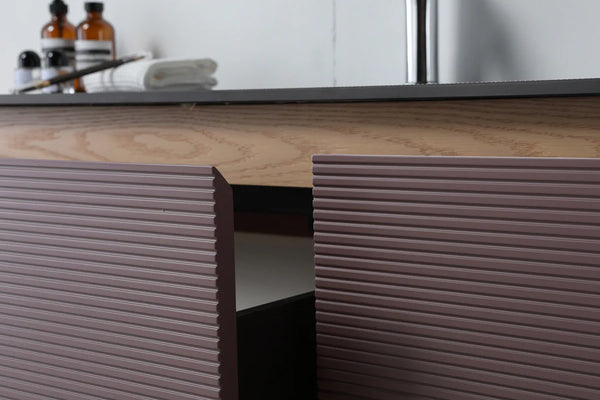OSLO 60” CARAMEL/WHITEWASH BATHROOM VANITY
