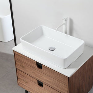 PORTREE 30” WALNUT BATHROOM VANITY