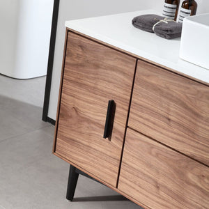 PORTREE 48” WALNUT BATHROOM VANITY