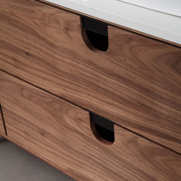PORTREE 48” WALNUT BATHROOM VANITY