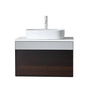 RONDA 30” SMOKE GRAY OAK BATHROOM VANITY
