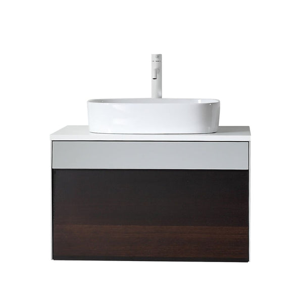 RONDA 30” SMOKE GRAY OAK BATHROOM VANITY