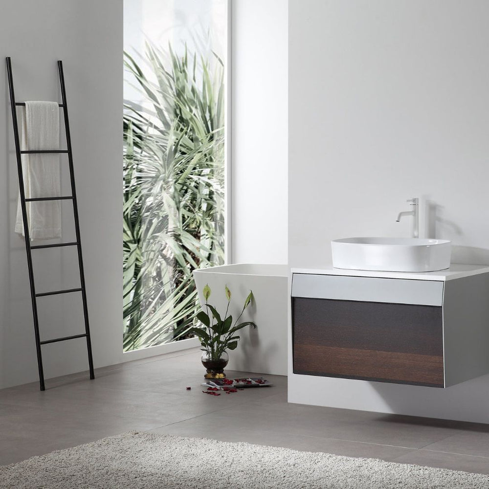RONDA 30” SMOKE GRAY OAK BATHROOM VANITY