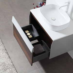 RONDA 30” SMOKE GRAY OAK BATHROOM VANITY