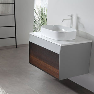 RONDA 30” SMOKE GRAY OAK BATHROOM VANITY