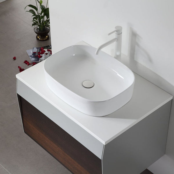 RONDA 30” SMOKE GRAY OAK BATHROOM VANITY