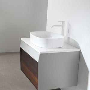 RONDA 30” SMOKE GRAY OAK BATHROOM VANITY