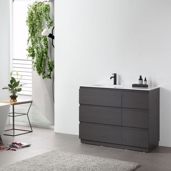 ROTHENBURG 42” CHARCOAL BATHROOM VANITY