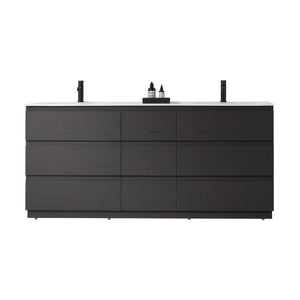 ROTHENBURG 72” CHARCOAL BATHROOM VANITY