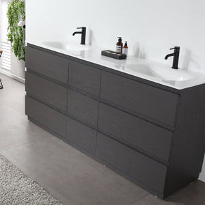 ROTHENBURG 72” CHARCOAL BATHROOM VANITY