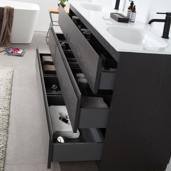ROTHENBURG 72” CHARCOAL BATHROOM VANITY