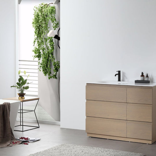 ROTHENBURG 42” GOLDEN OAK BATHROOM VANITY