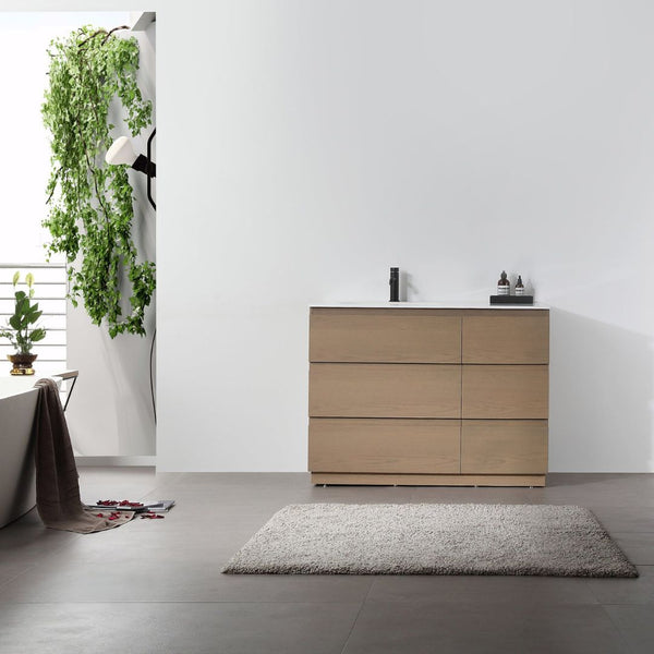 ROTHENBURG 42” GOLDEN OAK BATHROOM VANITY
