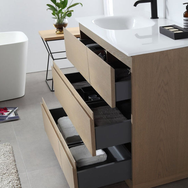 ROTHENBURG 42” GOLDEN OAK BATHROOM VANITY