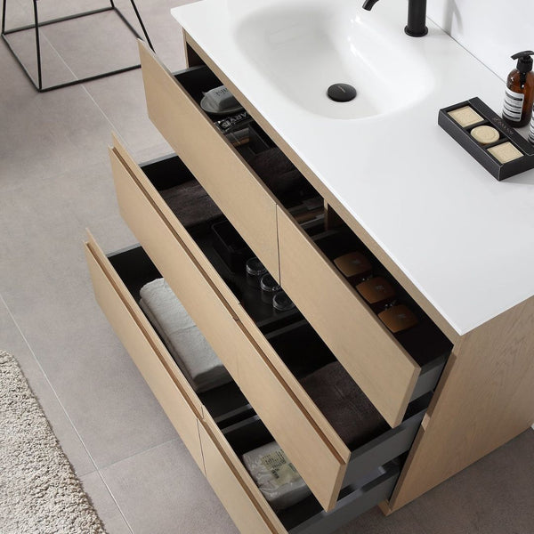 ROTHENBURG 42” GOLDEN OAK BATHROOM VANITY