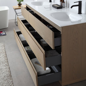 ROTHENBURG 72” GOLDEN OAK BATHROOM VANITY