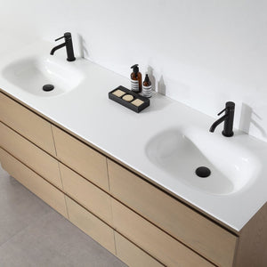 ROTHENBURG 72” GOLDEN OAK BATHROOM VANITY