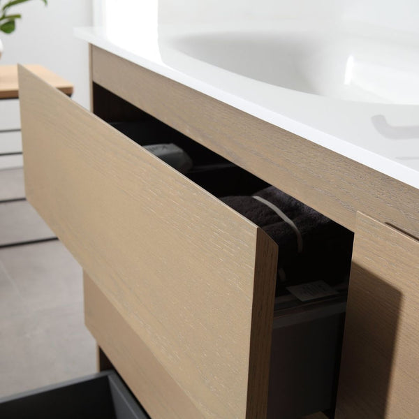 ROTHENBURG 72” GOLDEN OAK BATHROOM VANITY