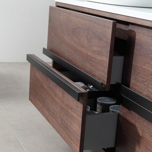 SINTRA 55” DARK WALNUT BATHROOM VANITY