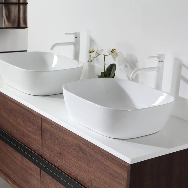 SINTRA 55” DARK WALNUT BATHROOM VANITY