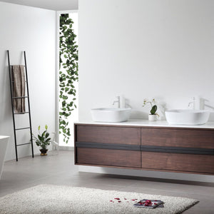 SINTRA 72” DARK WALNUT BATHROOM VANITY