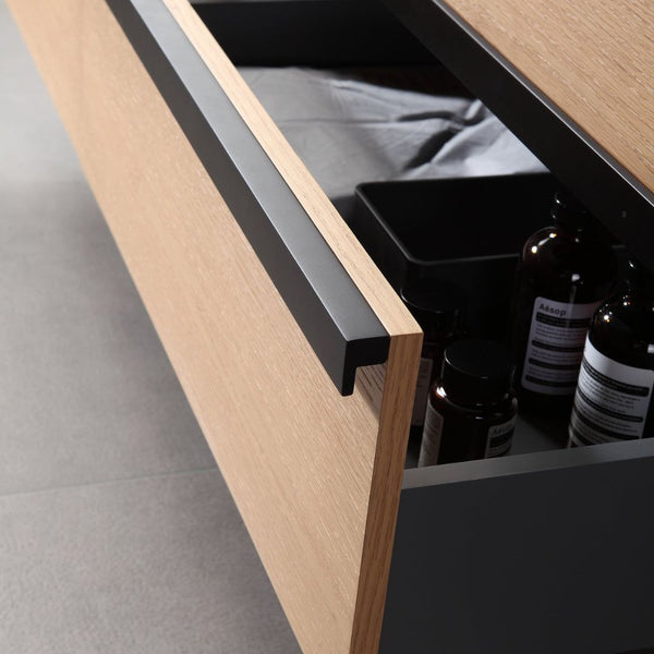 SINTRA 55” WHITEWASH OAK BATHROOM VANITY