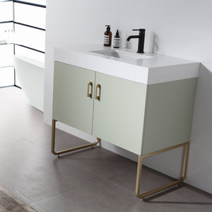 VEEMON 36” PINE MIST BATHROOM VANITY