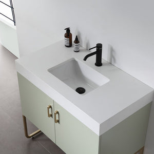 VEEMON 36” PINE MIST BATHROOM VANITY