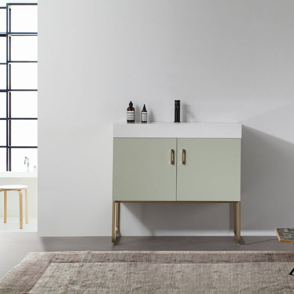 VEEMON 36” PINE MIST BATHROOM VANITY