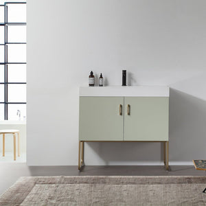 VEEMON 36” PINE MIST BATHROOM VANITY