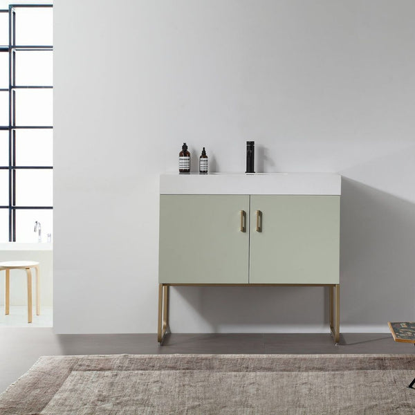 VEEMON 36” PINE MIST BATHROOM VANITY