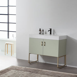 VEEMON 36” PINE MIST BATHROOM VANITY