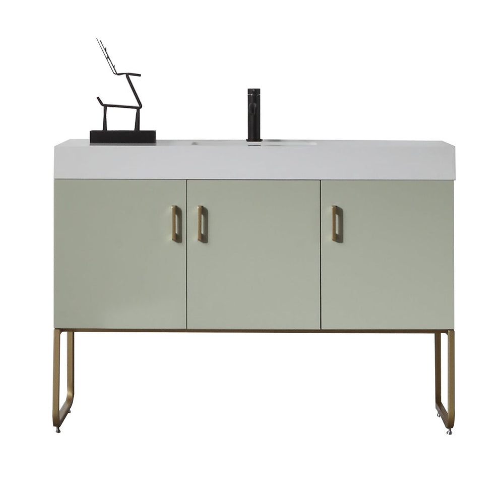 VEEMON 48” PINE MIST BATHROOM VANITY