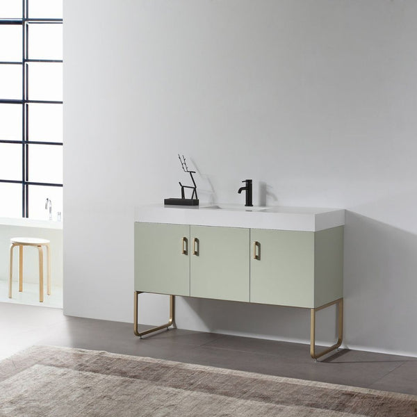 VEEMON 48” PINE MIST BATHROOM VANITY